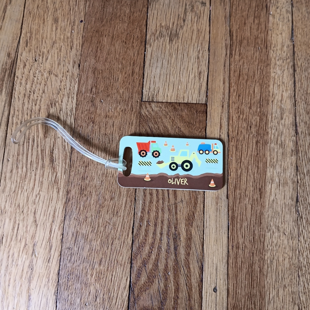 Olivers Toy Vehicle Tag - Red, Blue, and Green